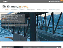 Tablet Screenshot of groemer-stahl.at